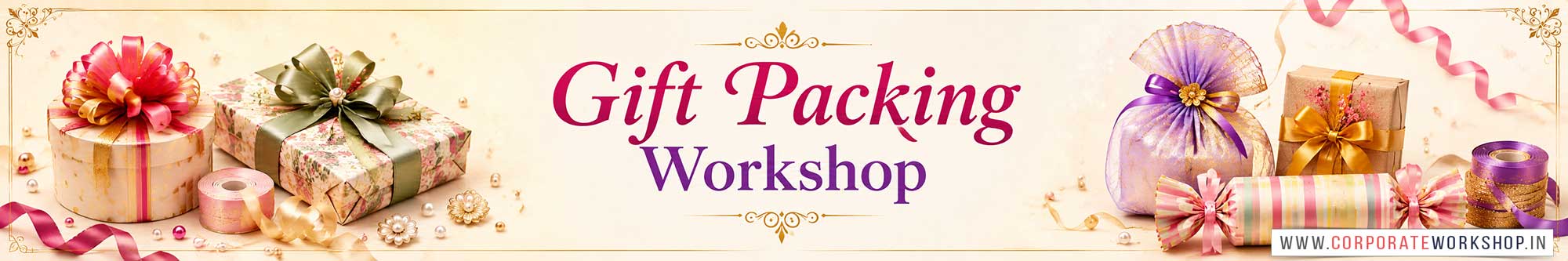 Gift Packing Workshop for Young and Adults in Delhi, Online Gift Packing Workshop, Gift Packing Workshop Near Me, Art & Craft Workshop for Adults, Himanshu Art Institute