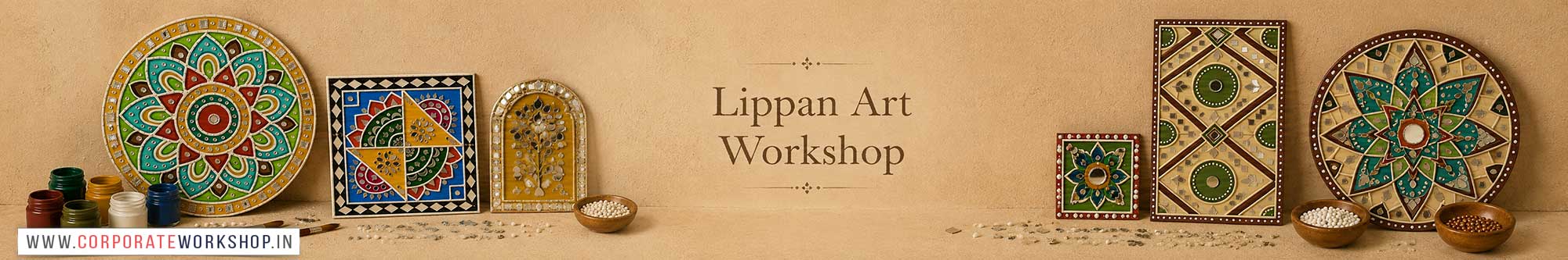 Lippan Art Workshop for Young and Adults in Delhi, Online Lippan Art Workshop, Lippan Art Workshop Near Me, Art & Craft Workshop for Adults, Himanshu Art Institute