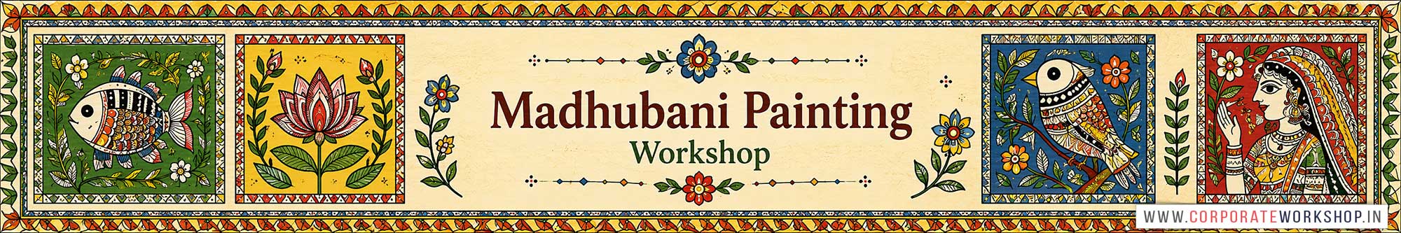Madhubani Painting Workshop for Young and Adults in Delhi, Online Madhubani Painting Workshop, Madhubani Painting Workshop Near Me, Art & Craft Workshop for Adults, Himanshu Art Institute