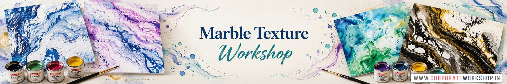 Marble Texture Workshop for Young and Adults in Delhi, Online Marble Texture Workshop, Marble Texture Workshop Near Me, Art & Craft Workshop for Adults, Himanshu Art Institute