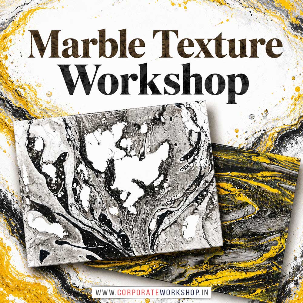 Marble Texture Workshop Marble Texture Workshop for Young and Adults in Delhi, Online Marble Texture Workshp for Young and Adults, Best Art & Craft Workshop for Adults near Me