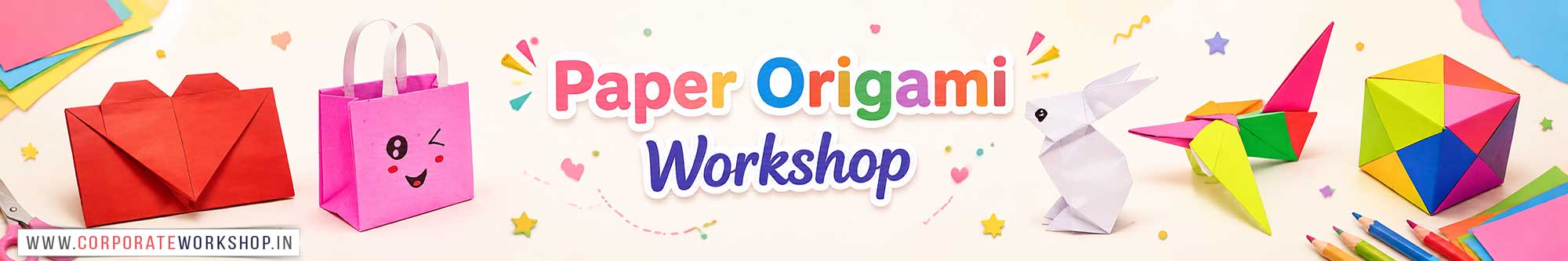 Paper Origami Workshop for Young and Adults in Delhi, Online Paper Origami Workshop, Paper Origami Workshop Near Me, Art & Craft Workshop for Adults, Himanshu Art Institute