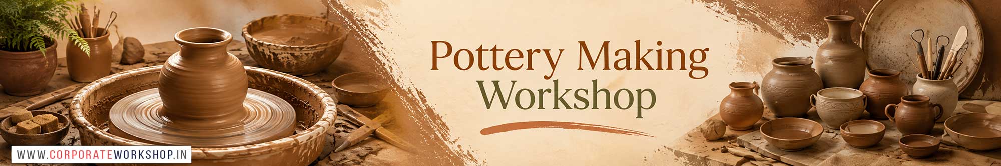 Pottery Making Workshop for Young and Adults in Delhi, Online Pottery Making Workshop, Pottery Making Workshop Near Me, Art & Craft Workshop for Adults, Himanshu Art Institute