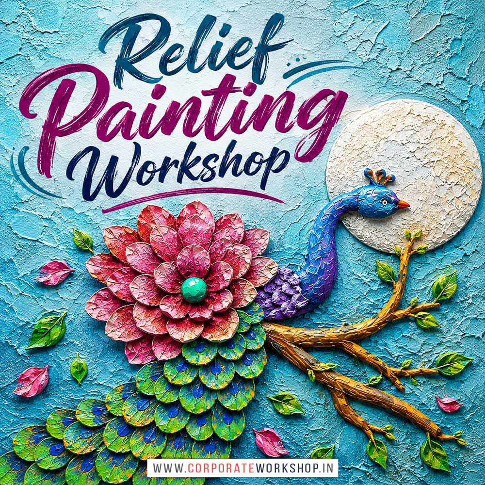 Relief Painting Workshop Relief Painting Workshop for Young and Adults in Delhi, Online Relief Painting Workshp for Young and Adults, Best Art & Craft Workshop for Adults near Me