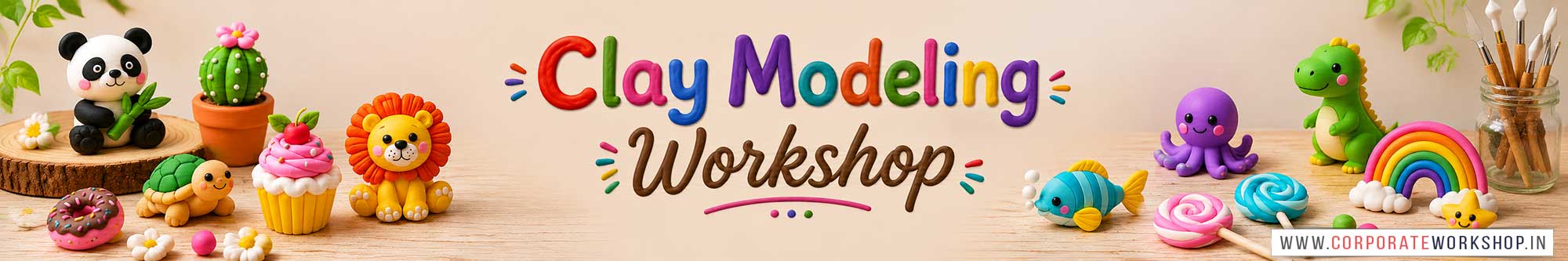 Clay Modeling Workshop for Kids in Corporate Events,Clay Modeling Activity for Kids in Corporate Events, Art & Craft Activity for Kids in Corporate Events, Corporate Family Day Kids Activity, Clay Modeling Fair Activity for Kids, Children Stall Activity, Clay Modeling Fun Activity for Kids in Corporate Events, Himanshu Art Institute