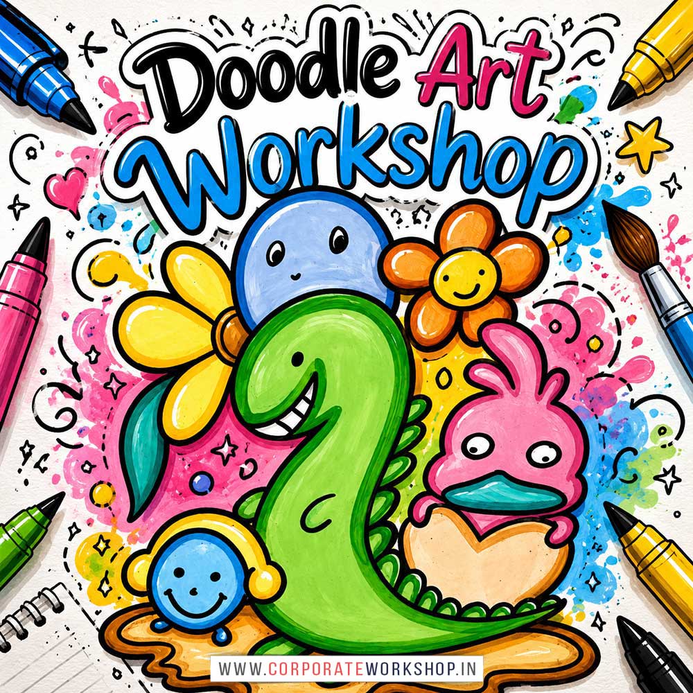 Doodle Art Workshop for Kids in Corporate Events Doodle Art Workshop for Kids in Corporate Events,Doodle Art Activity for Kids in Corporate Events, Art & Craft Activity for Kids in Corporate Events, Corporate Family Day Kids Activity, Children Stall Activity, Doodle Art Fun Activity for Kids in Corporate Events, Himanshu Art Institute