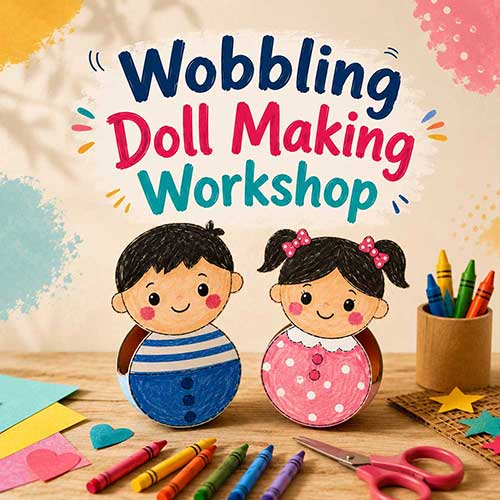 Corporate Wobbling Doll Workshop, Wobbling Doll Workshop for Corporate Kids, Art & Craft Workshops for Corporate  Kids, DIY Workshop for Corporate Kids, Wobbling Doll Activity for Corporate KIds, DIY Activities for Corporate Kids, Best Wobbling Doll Workshop for Corporate in Delhi, Gurugram, Gurgaon, Noida, India, Himanshu Art Institute