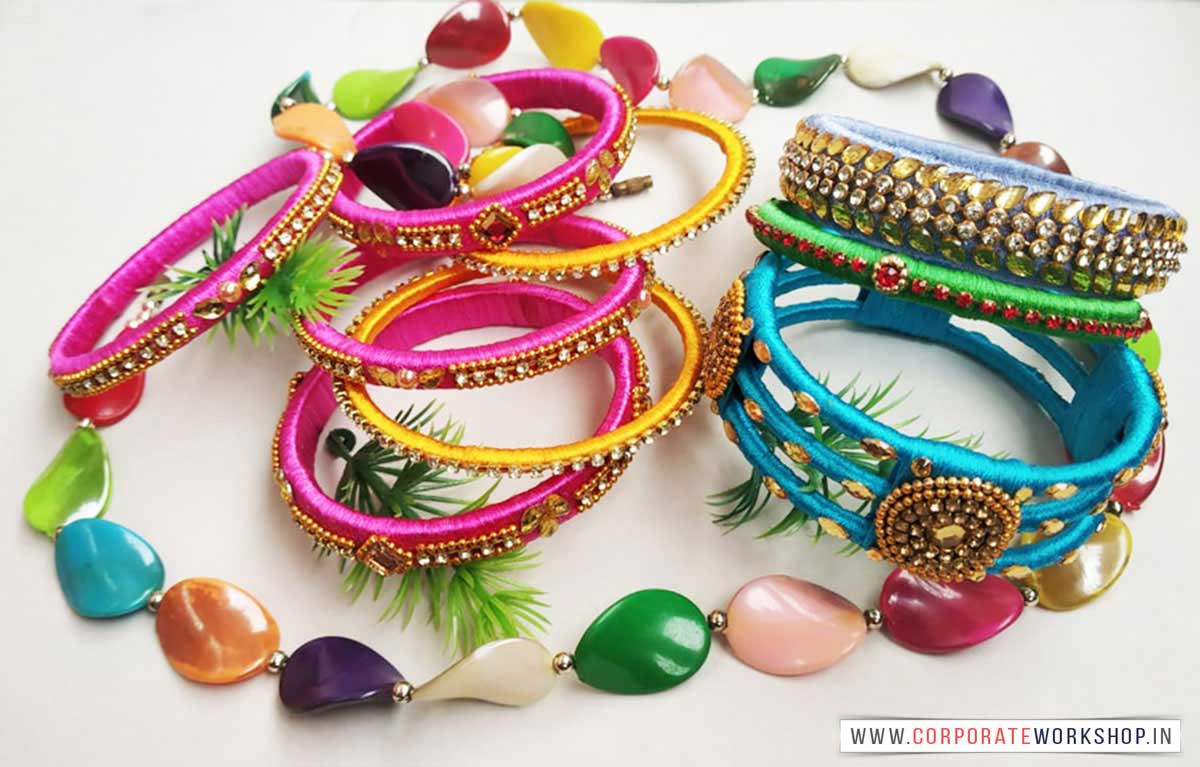 Bangles Making Workshop for Corporate Employees in Delhi, Gurgaon, Gurugram, Noida, Chandigarh, Mumbai, India