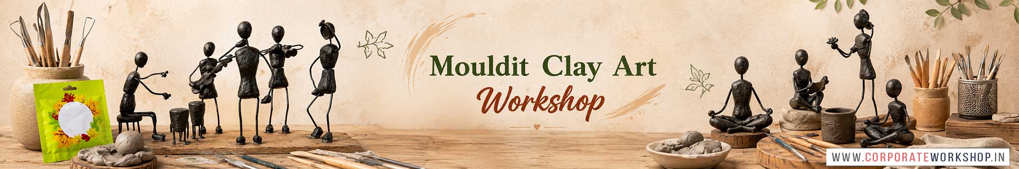 Mouldit Clay Art Workshop for Corporate Companies, Mouldit Clay Art Workshop for Corporate Employees, Mouldit Clay Art Workshop for Corporate Clients, Mouldit Clay Art Workshop for Office Events, Art & Craft Activity for Corporate Companies, Himanshu Art Institute