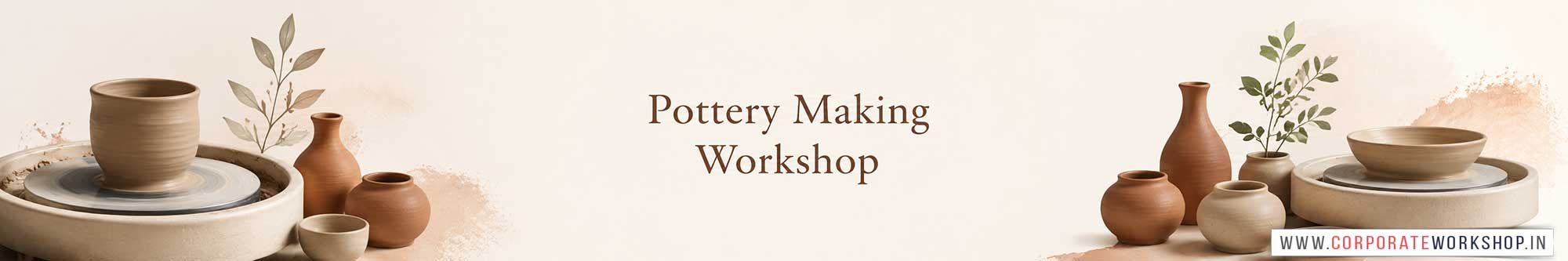 Pottery Making Workshop for Corporate Companies, Pottery Making Workshop for Corporate Employees, Pottery Making Workshop for Corporate Clients, Pottery Making Workshop for Office Events, Art & Craft Activity for Corporate Companies, Himanshu Art Institute