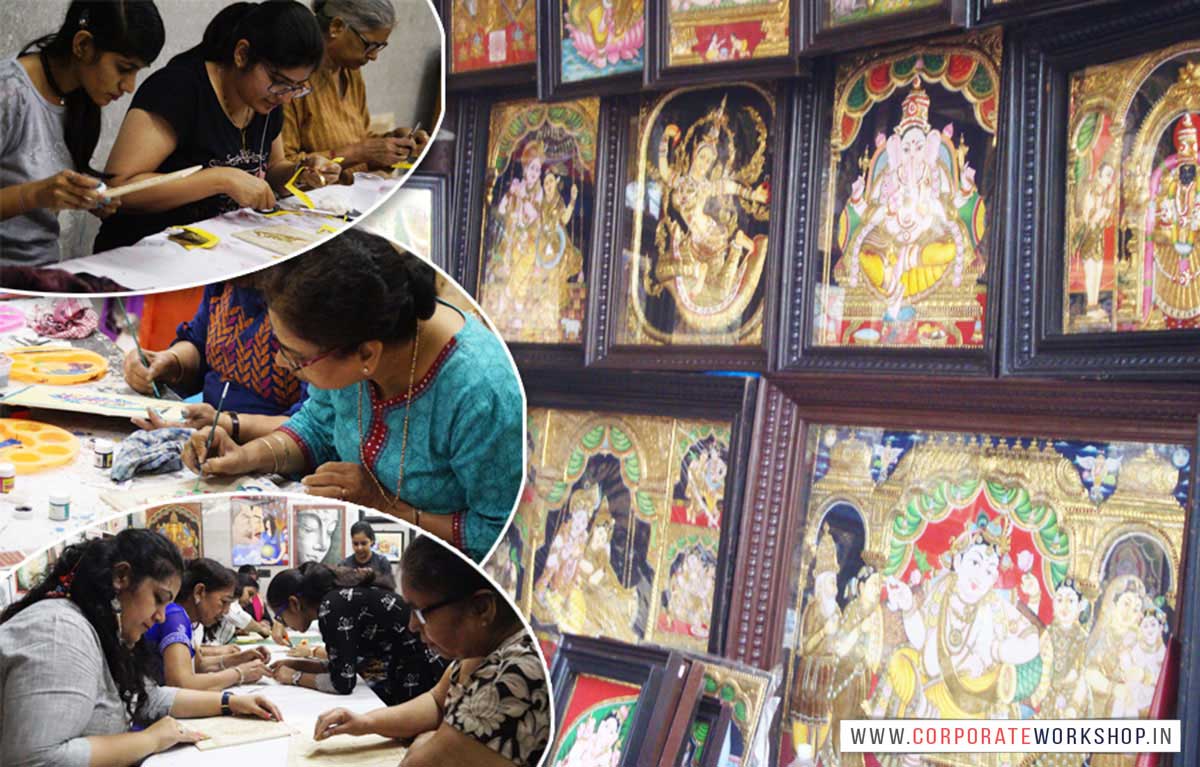 Tanjore Painting Workshop and Activity for Corporate Employees and ...
