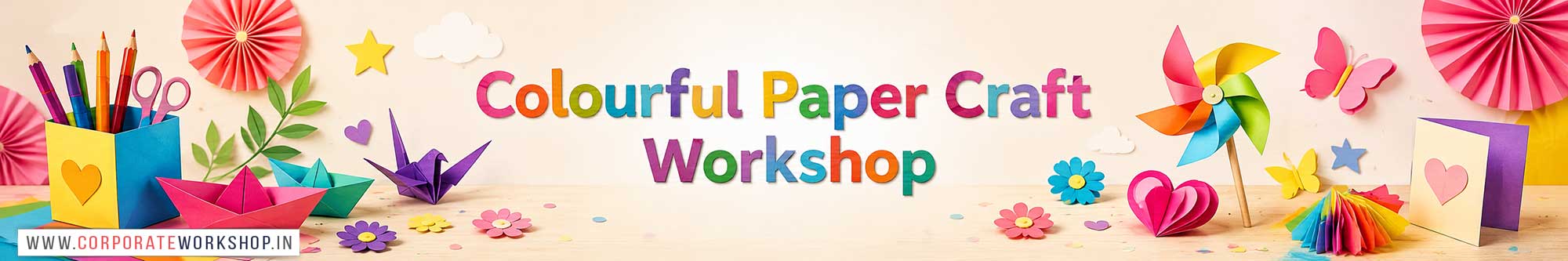 Colourful Paper Craft Workshop for Kids and Children in Delhi, Colourful Paper Craft Workshop for Kids Near Me, Art & Craft Workshop for Children, Art & Craft Workshop for Kids, Himanshu Art Institute