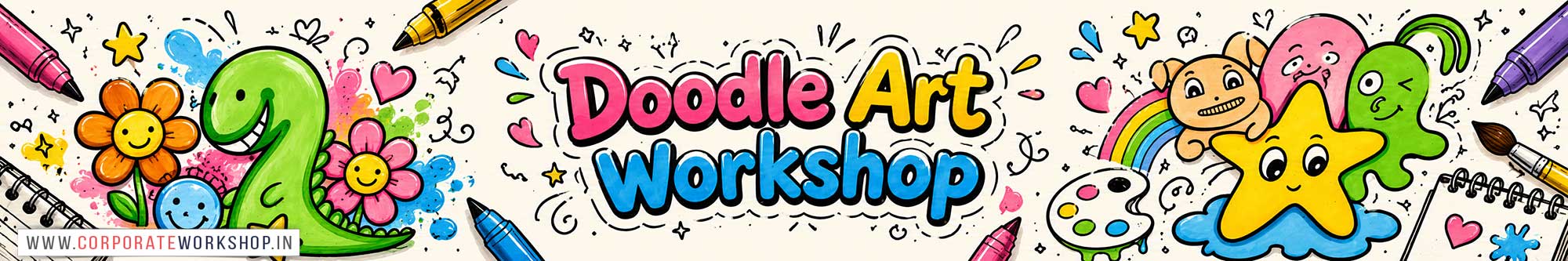 Doodle Art Workshop for Kids and Children in Delhi, Doodle Art Workshop for Kids Near Me, Art & Craft Workshop for Children, Art & Craft Workshop for Kids, Himanshu Art Institute