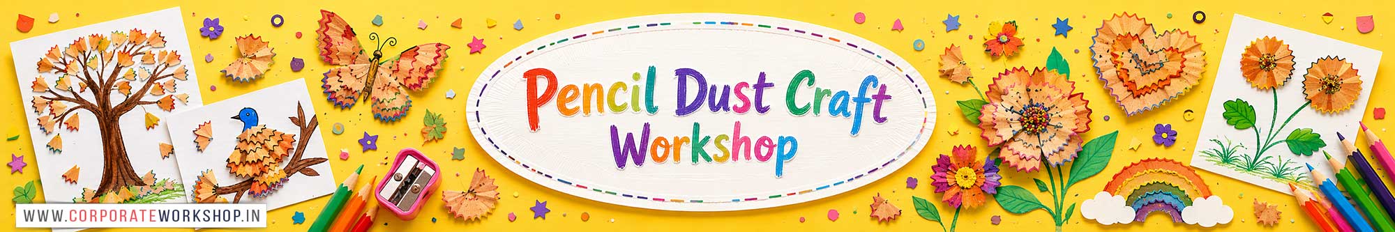 Pencil Dust Craft Workshop for Kids and Children in Delhi, Pencil Dust Craft Workshop for Kids Near Me, Art & Craft Workshop for Children, Art & Craft Workshop for Kids, Himanshu Art Institute